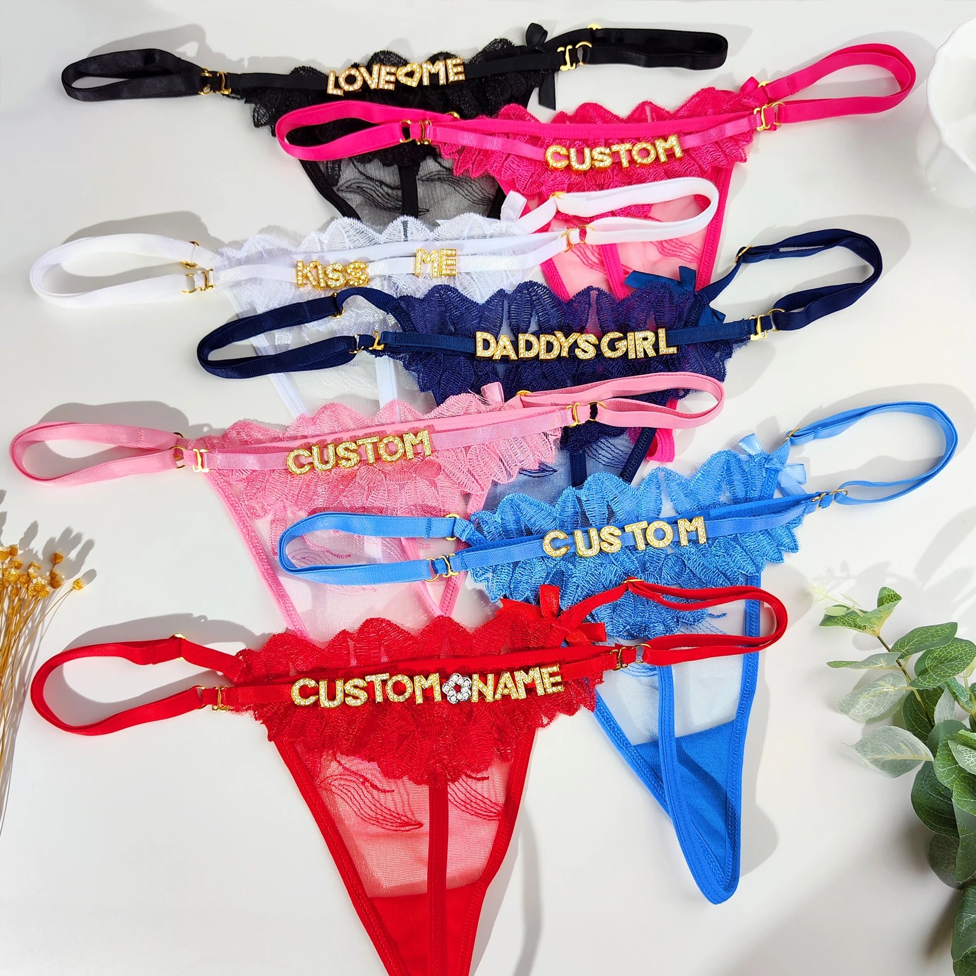 DIY Personalized Leaf Thong