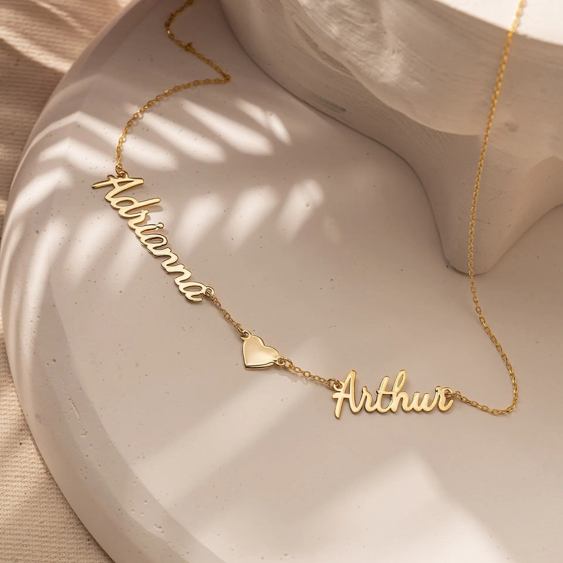 Personalized Sienna Double Name Necklace