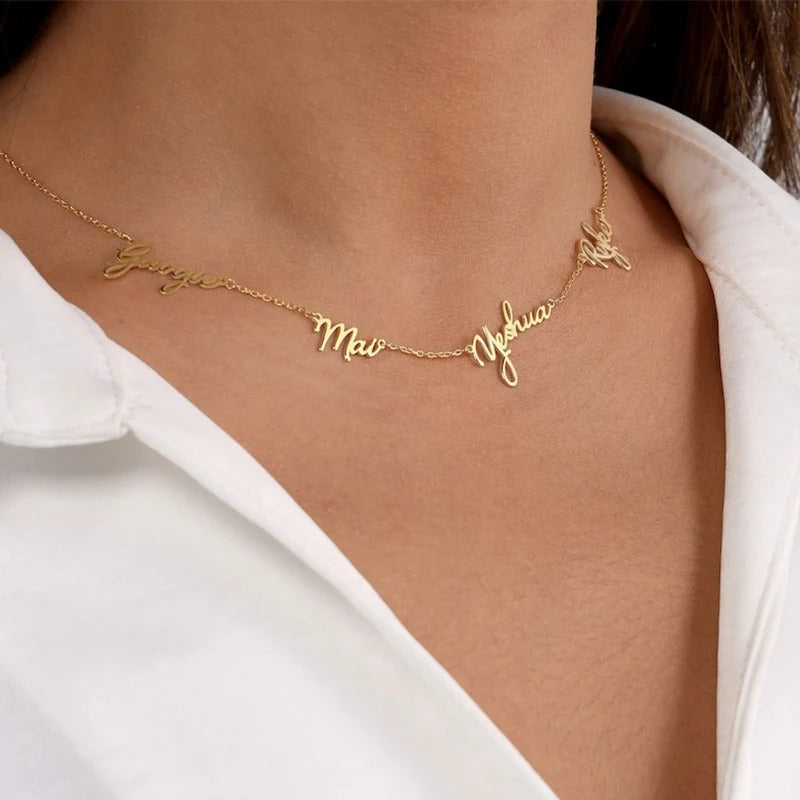 Personalized Seraphine Multi-Name Necklace