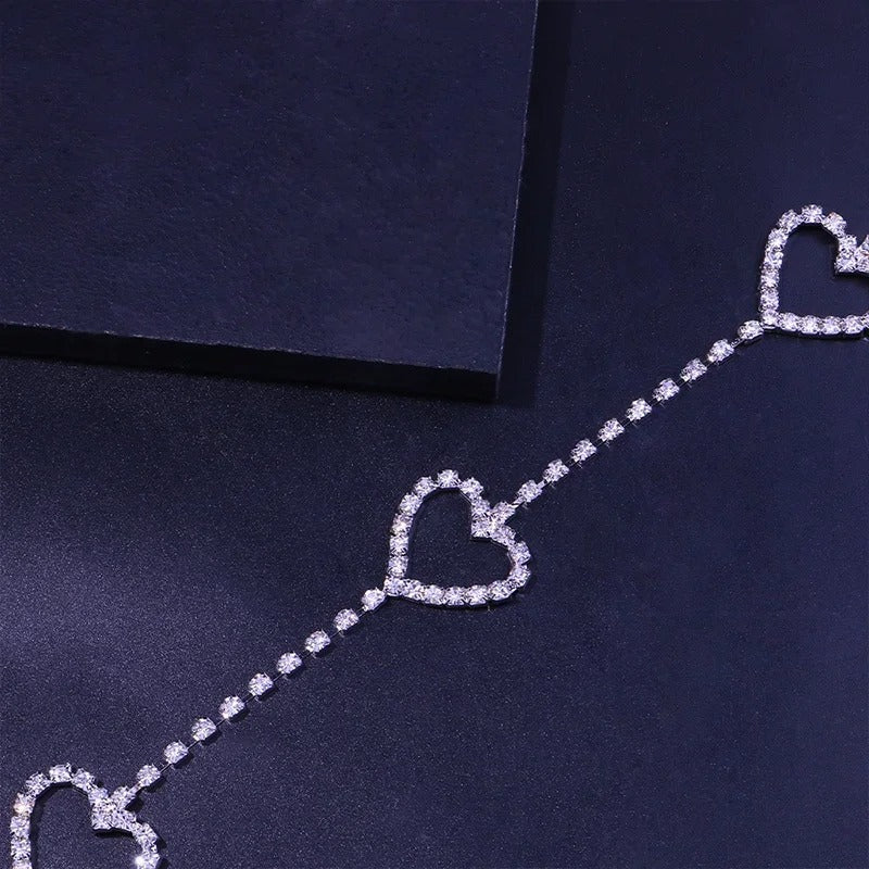 Heart Strass Garter Belt