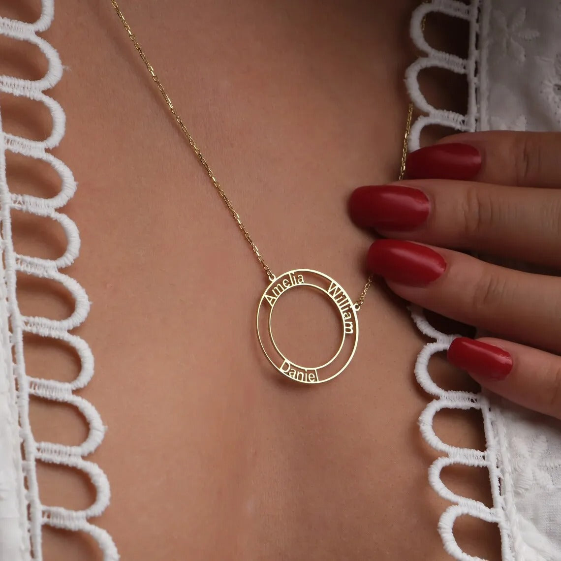 Personalized Liora Circle Necklace