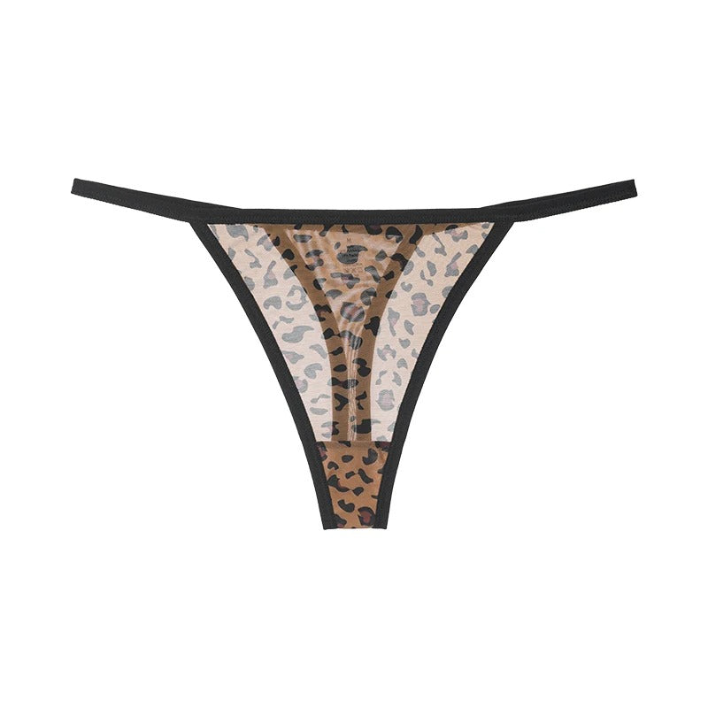 Leopard Sheer Thong