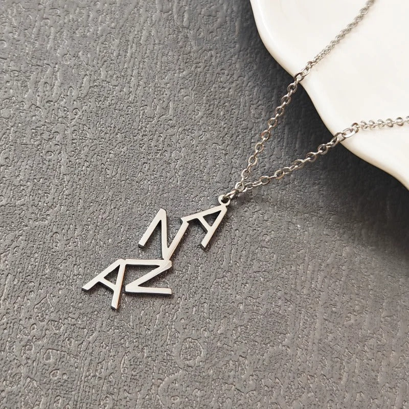Personalized Aria Vertical Necklace