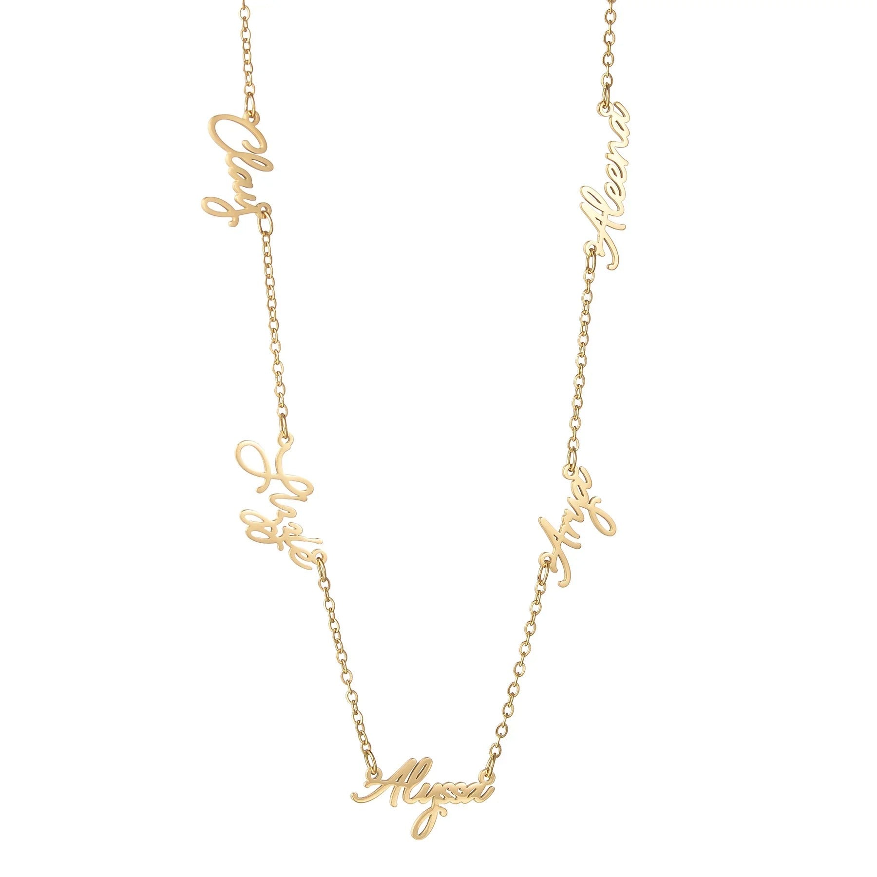 Personalized Seraphine Multi-Name Necklace