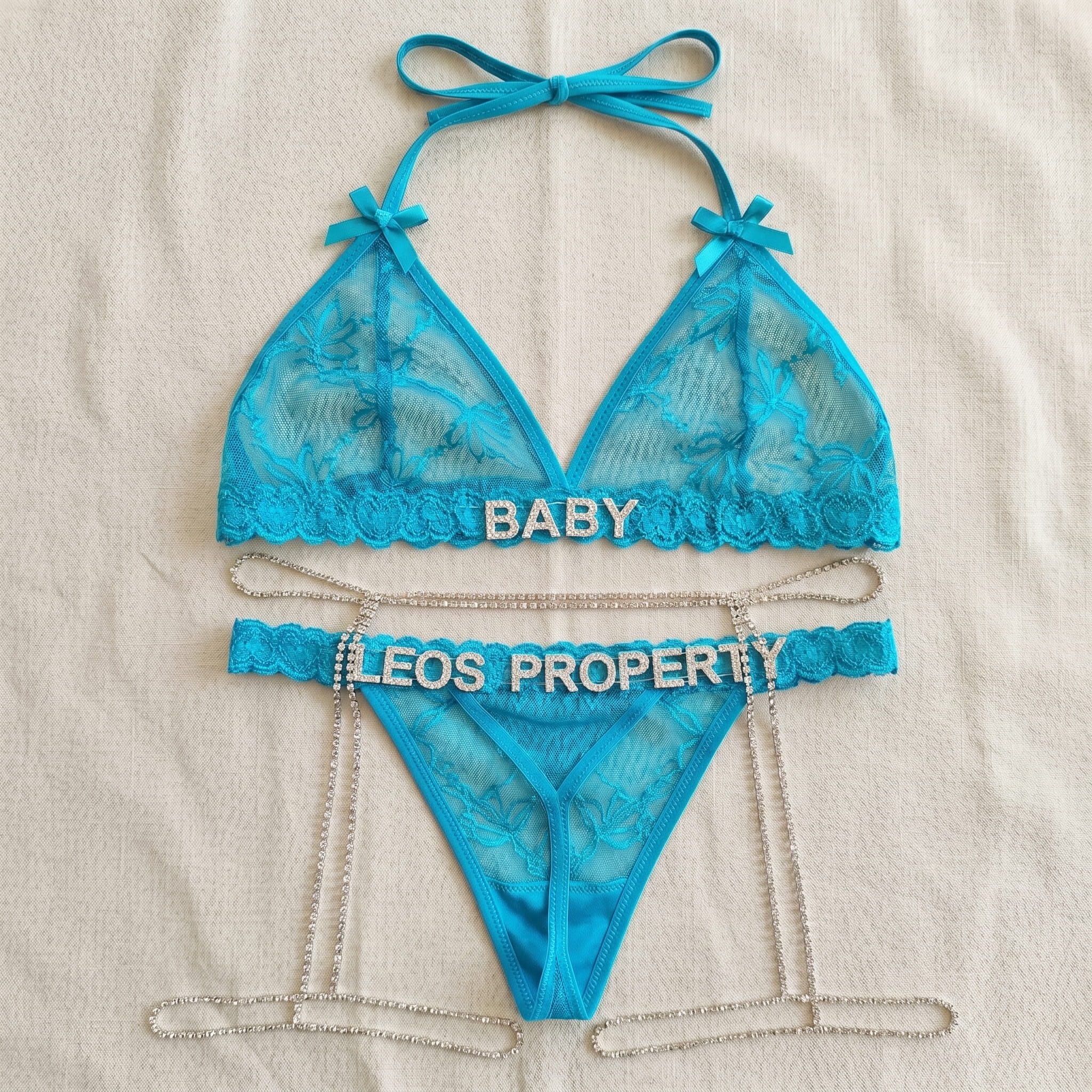 Personalized Strass Set (+ Free Strass Garter Belt)