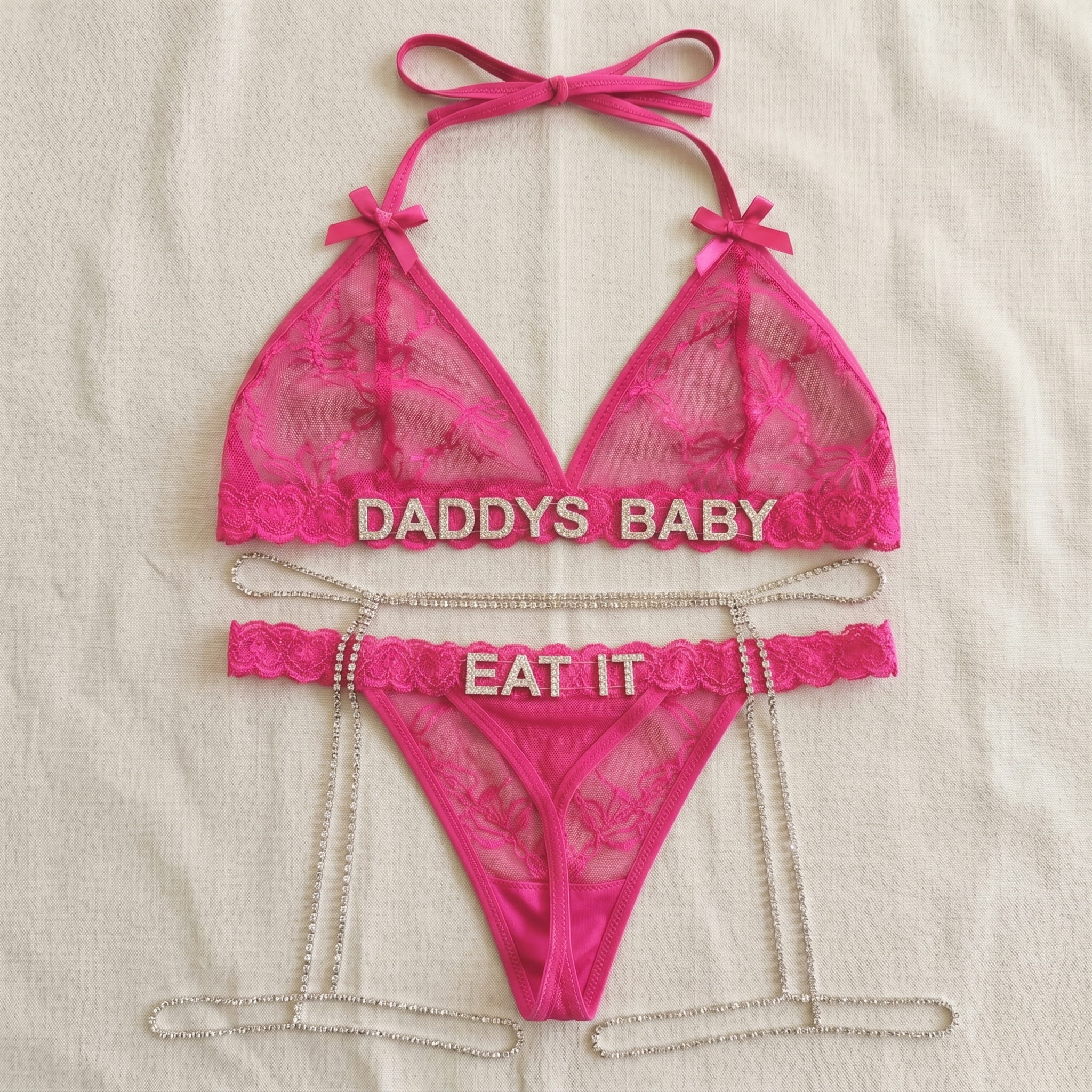 Personalized Strass Set (+ Free Strass Garter Belt)
