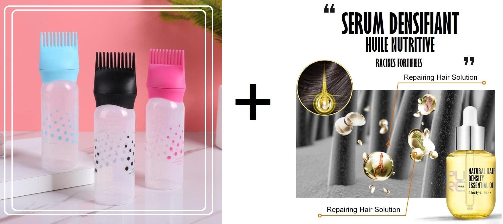 Kit Croissance Capillaire/ Sérum + Brosse Applicatrice