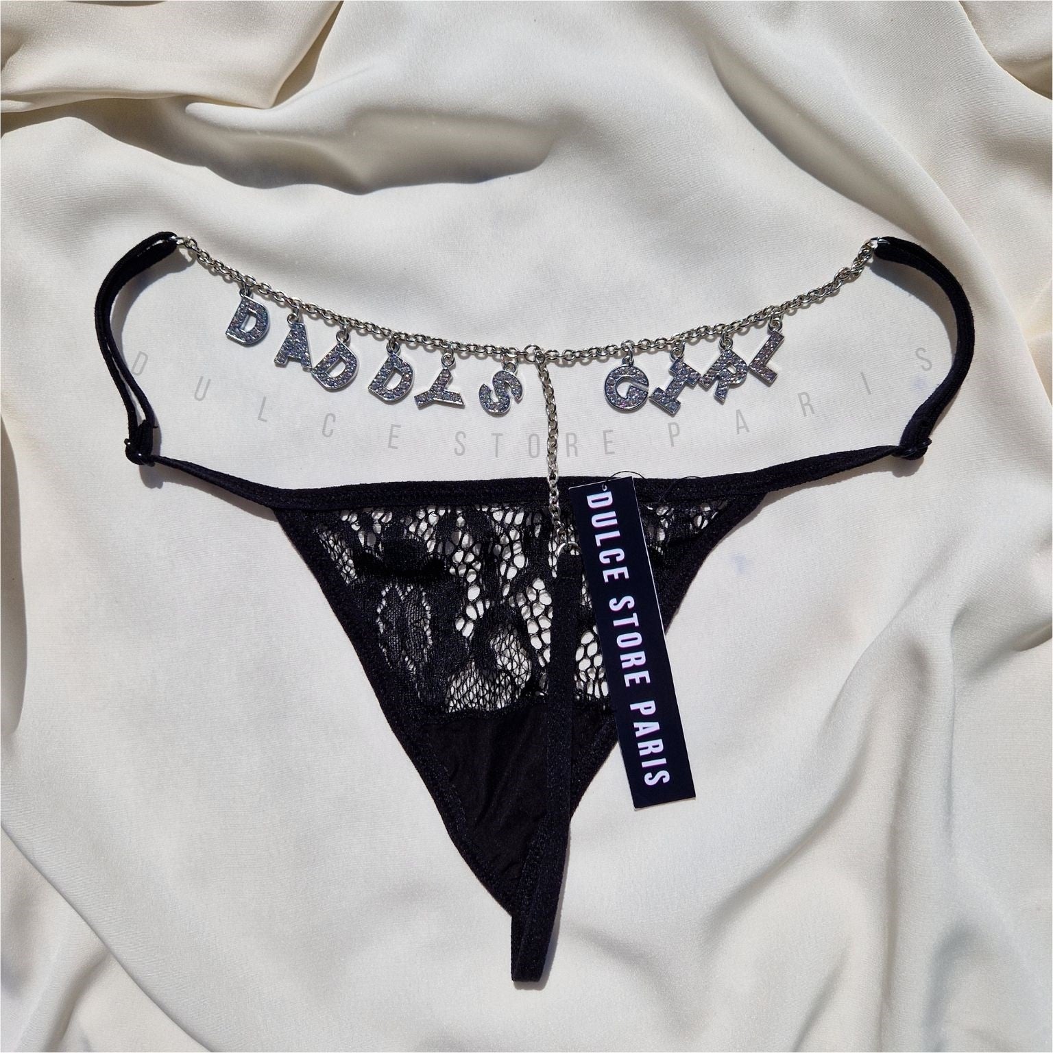 Property of Custom Name Thong Underwear - Basic White Thong