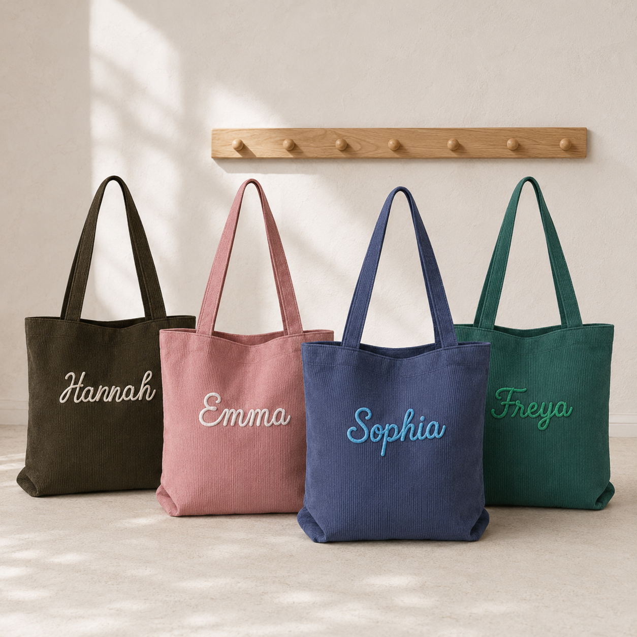 Personalized Embroidered Tote Bag
