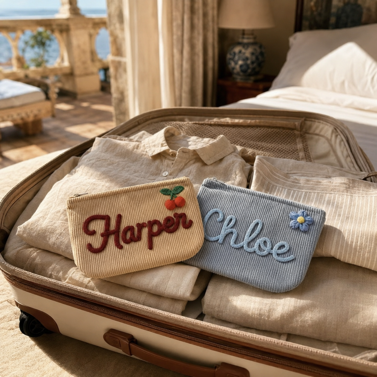 Personalized Embroidered Pouch
