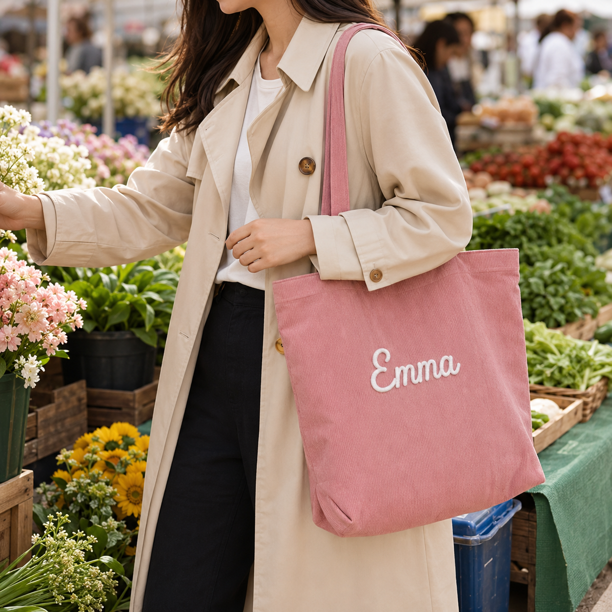 Personalized Embroidered Tote Bag