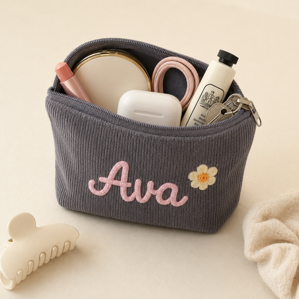 Personalized Embroidered Pouch