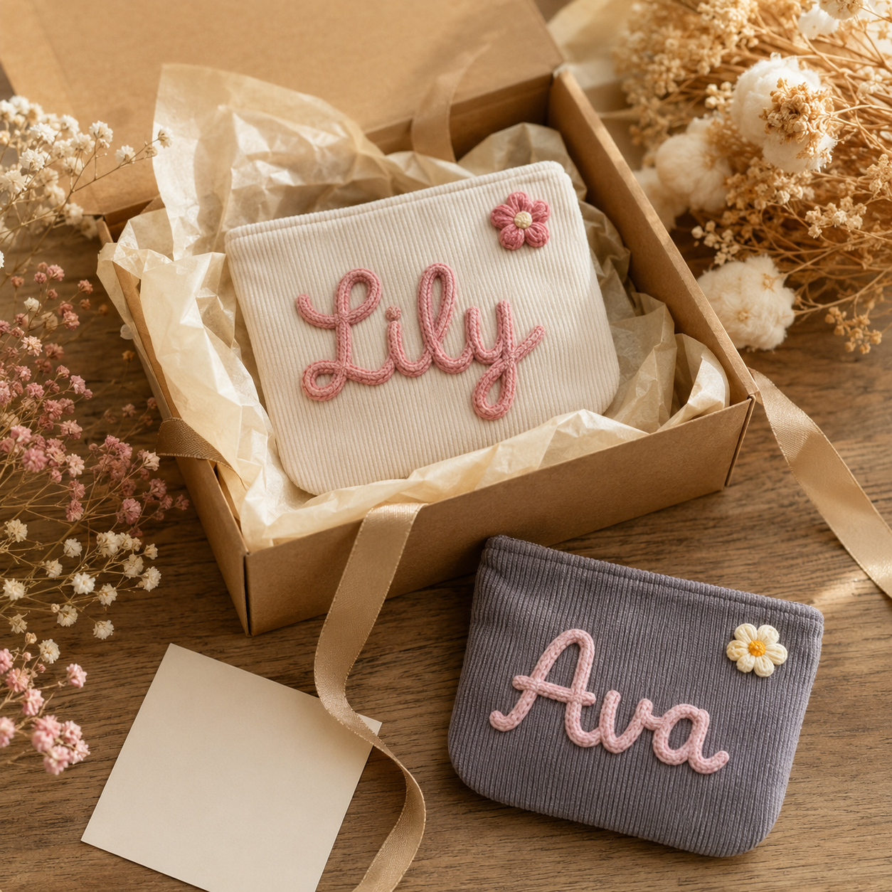Personalized Embroidered Pouch