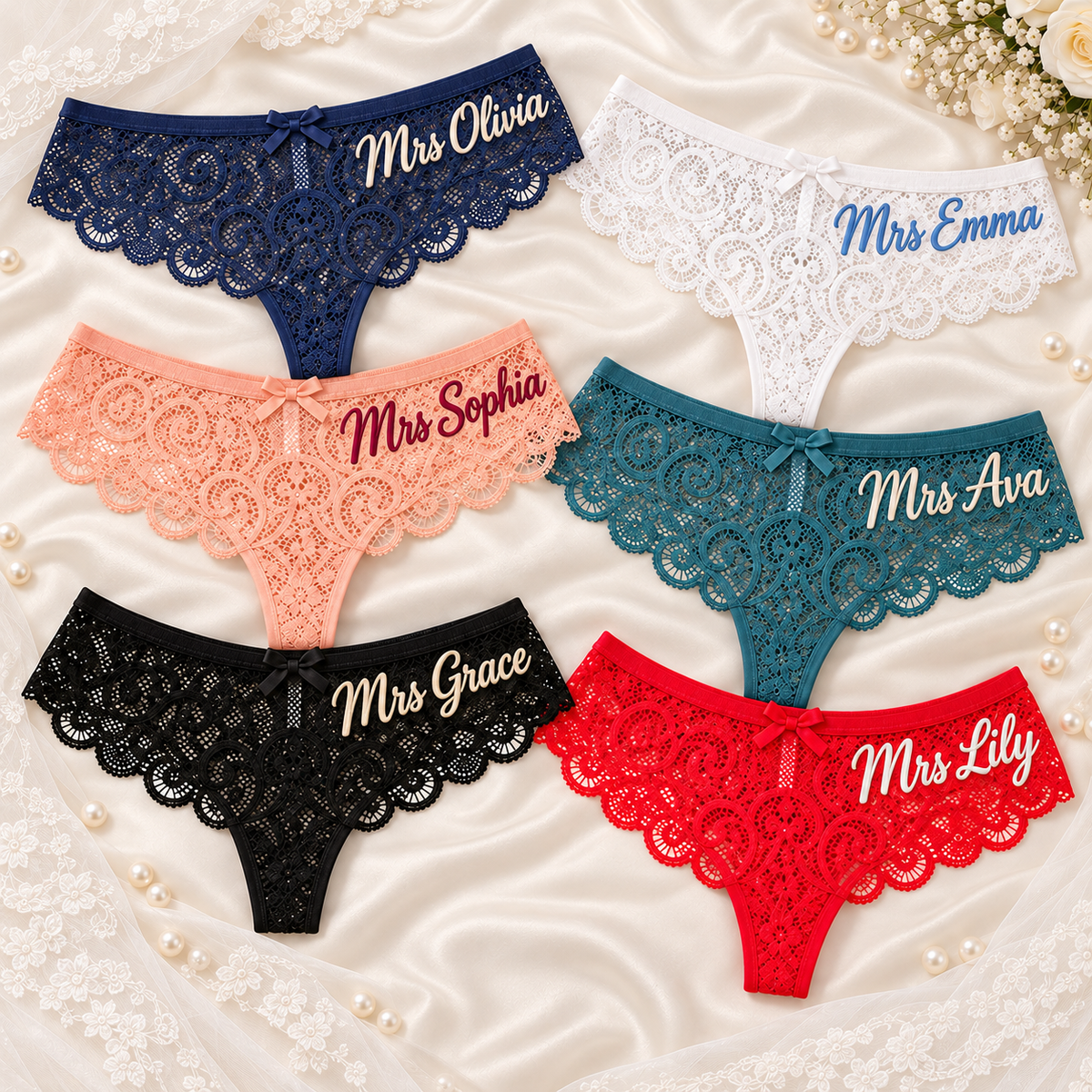 Personalized Embroidered Tanga