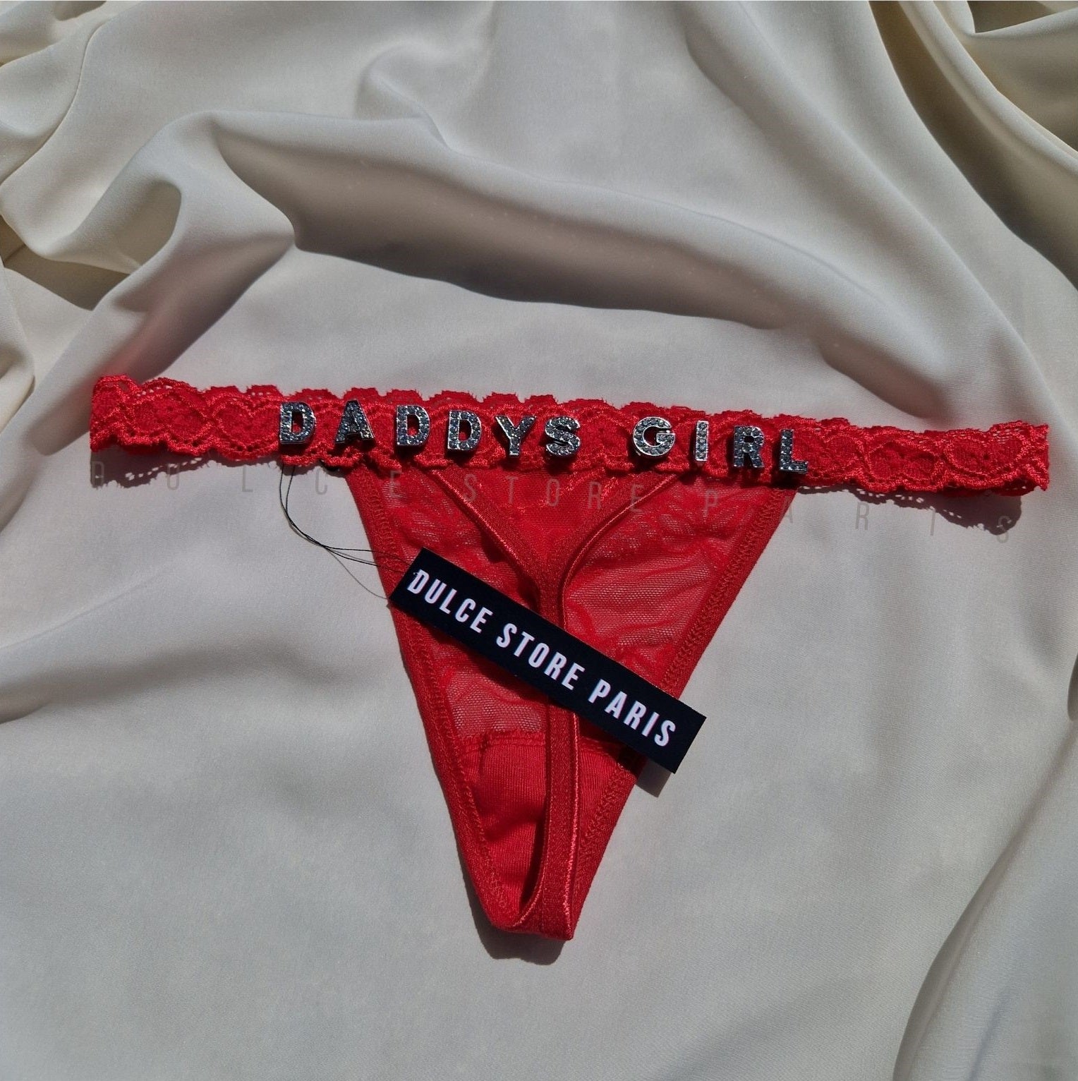 Photo Personalized Underware Thong Panties With Your Words