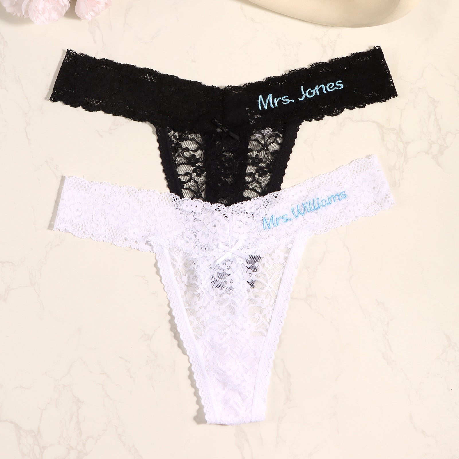 Personalized Embroidered Tanga