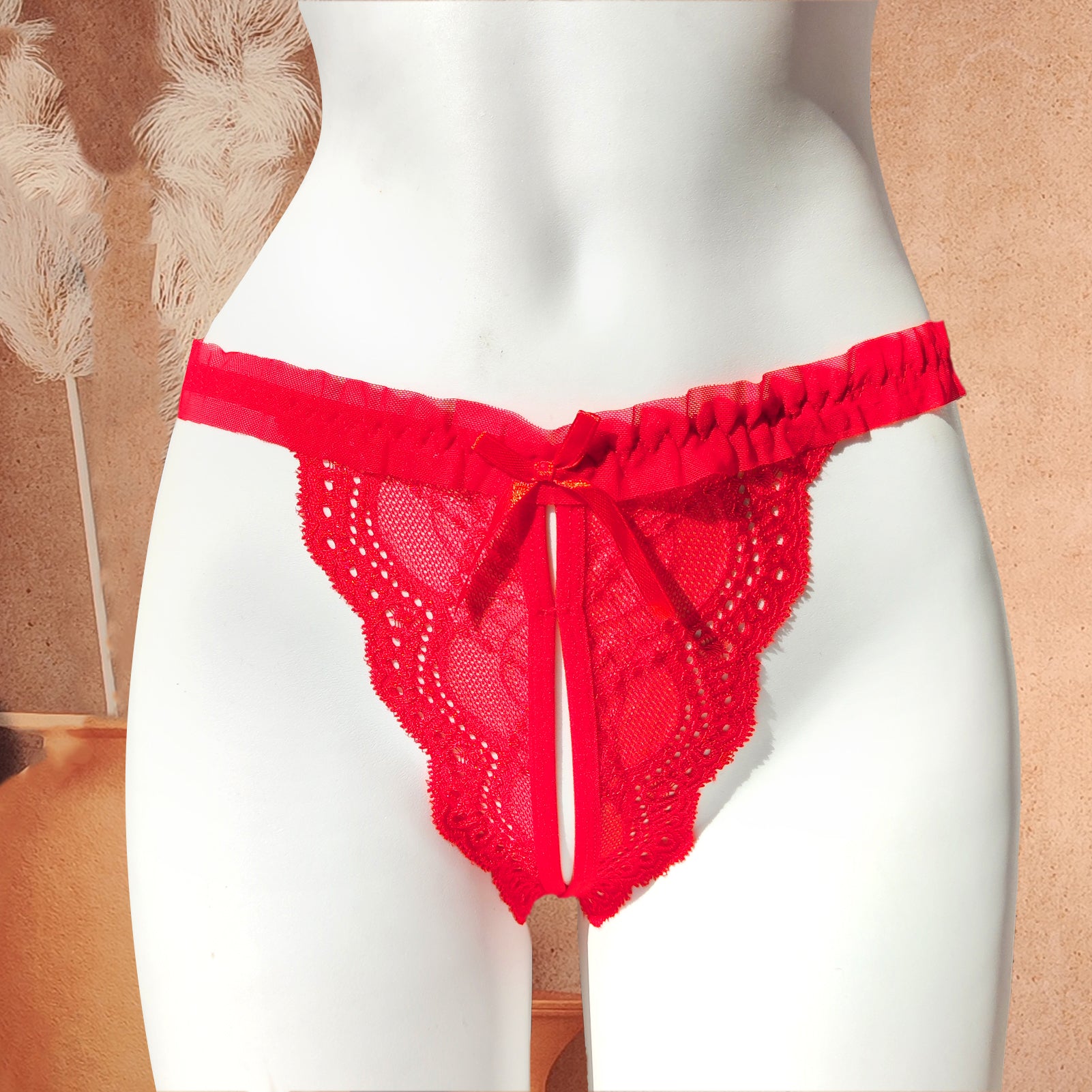 Personalized Bow Thong (Crotchless)