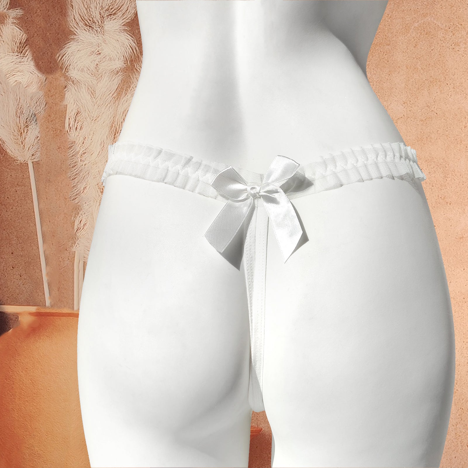 Personalized Bow Thong (Crotchless)