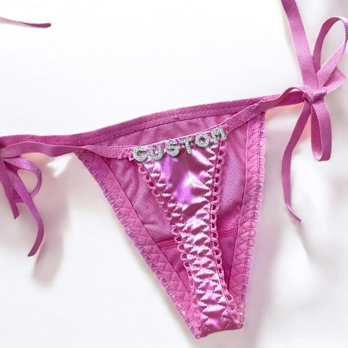 Personalized Silky Thong