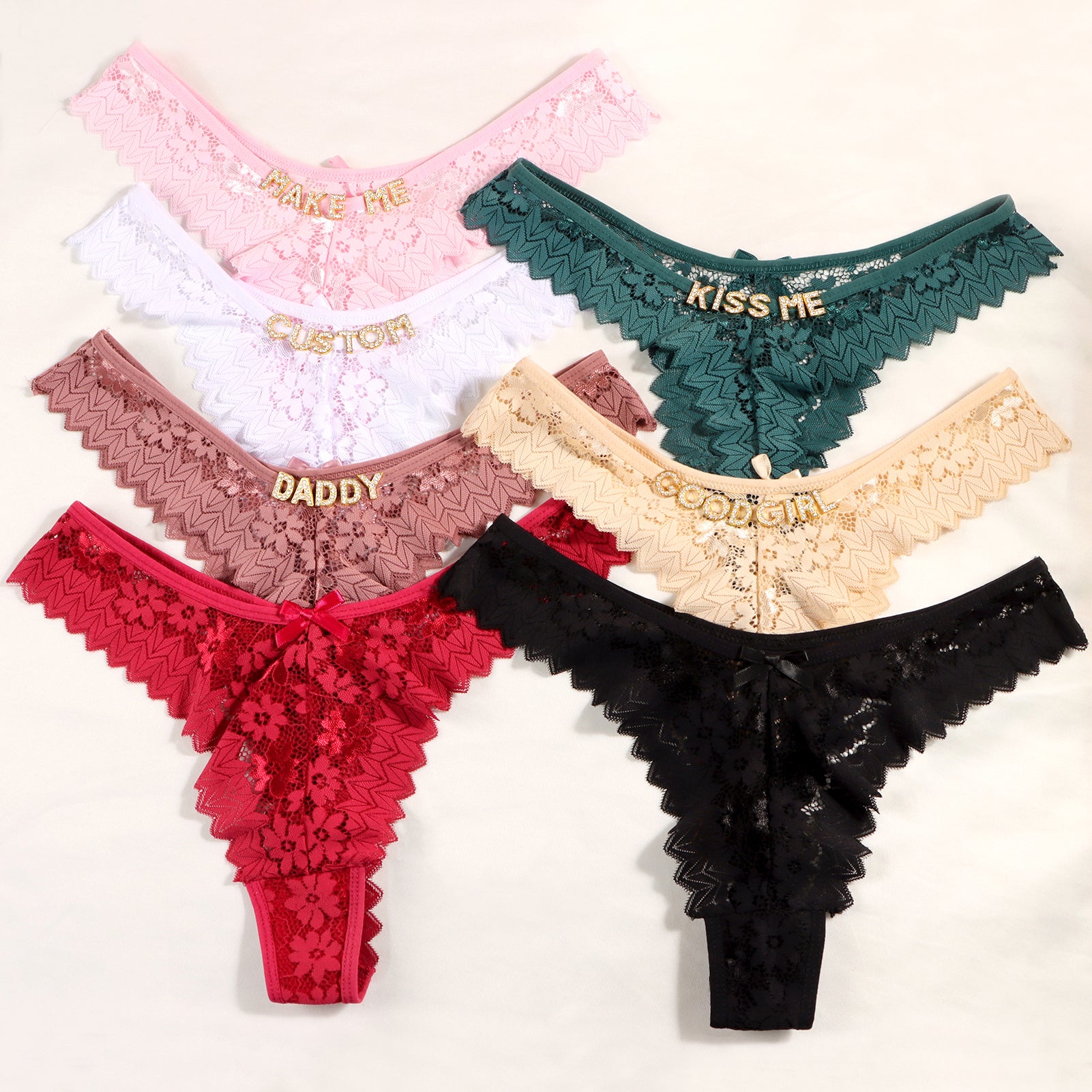 Personalized Lace Tanga