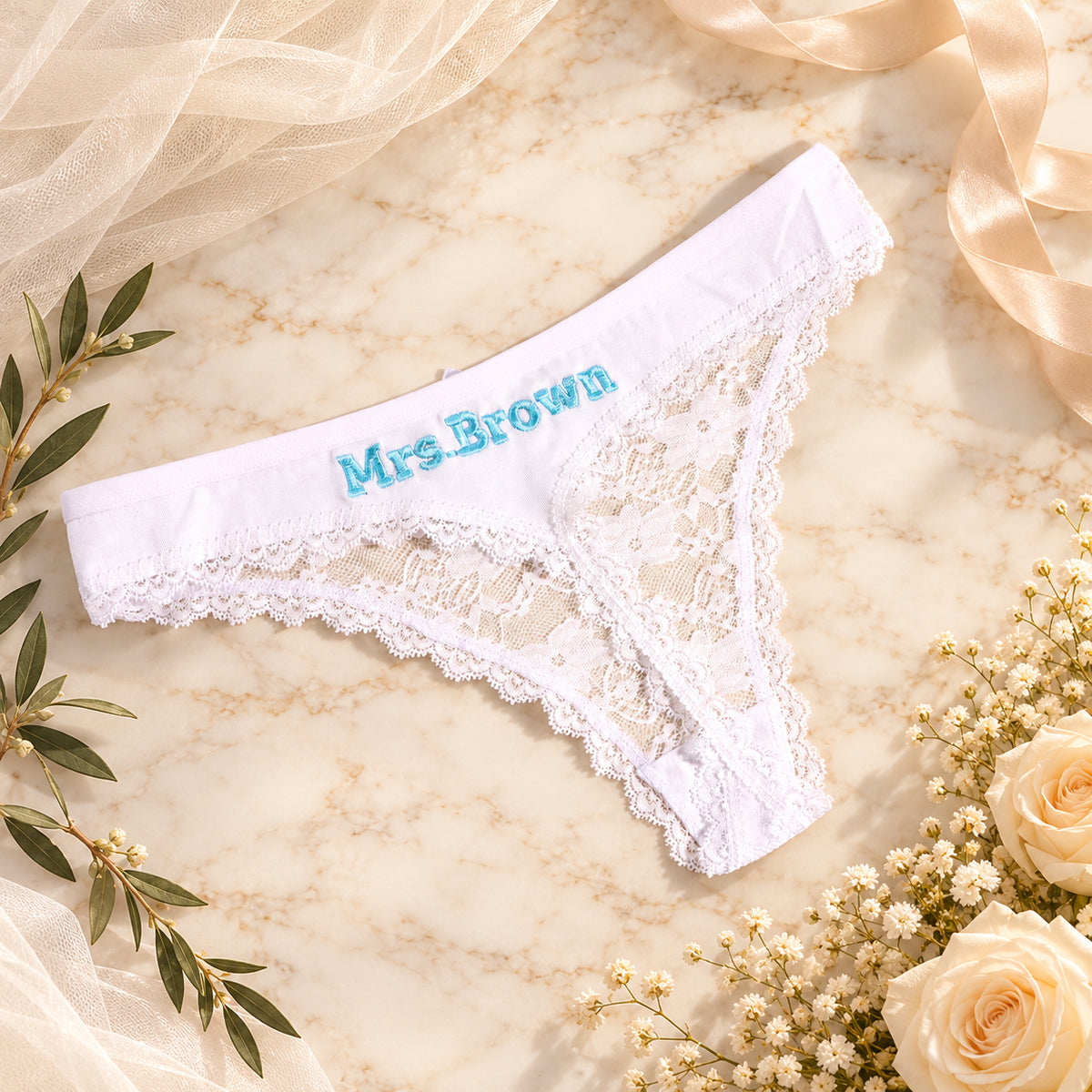 Personalized Embroidered Tanga