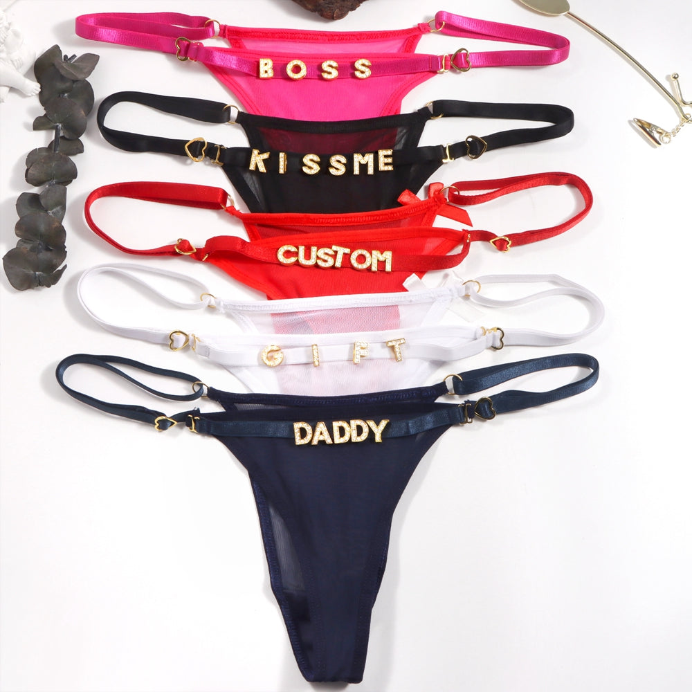 Personalized Classic Thong (REMOVABLE)