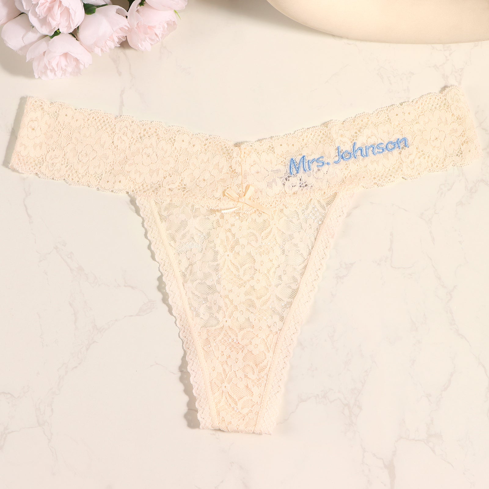 Personalized Embroidered Tanga