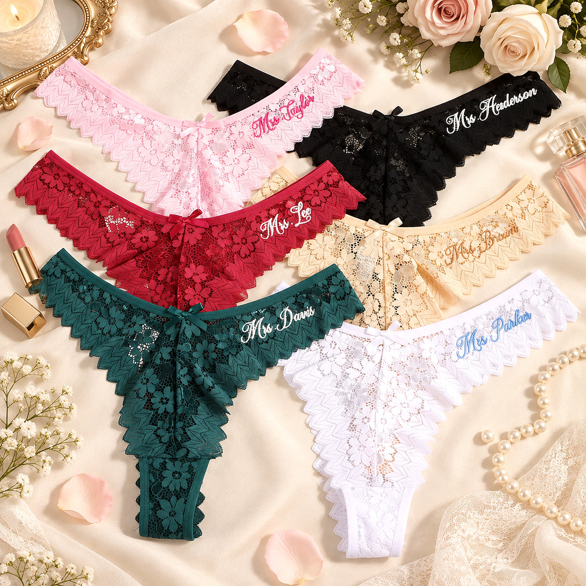 Personalized Embroidered Tanga