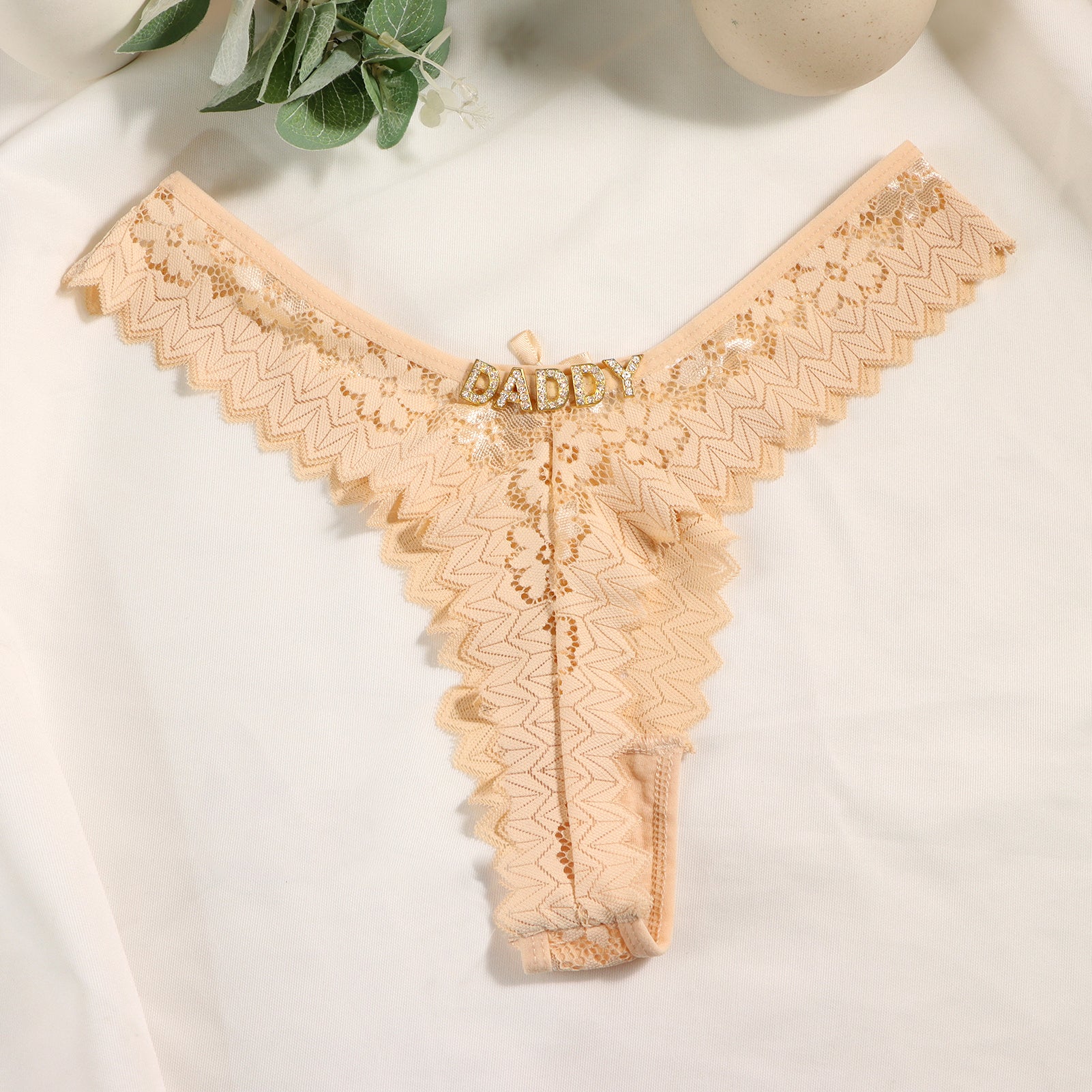 Personalized Lace Tanga