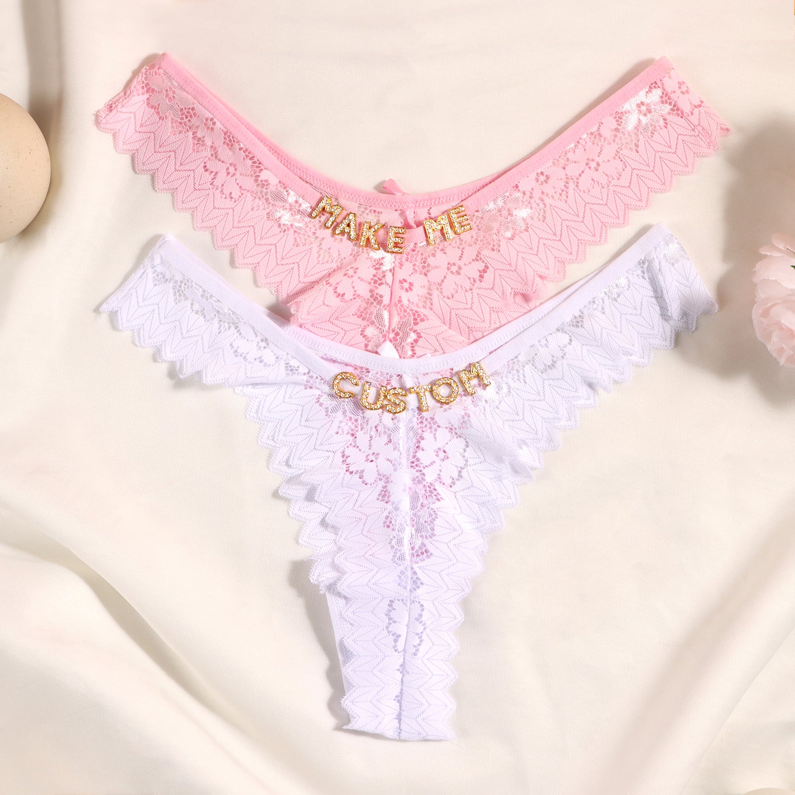 Personalized Lace Tanga