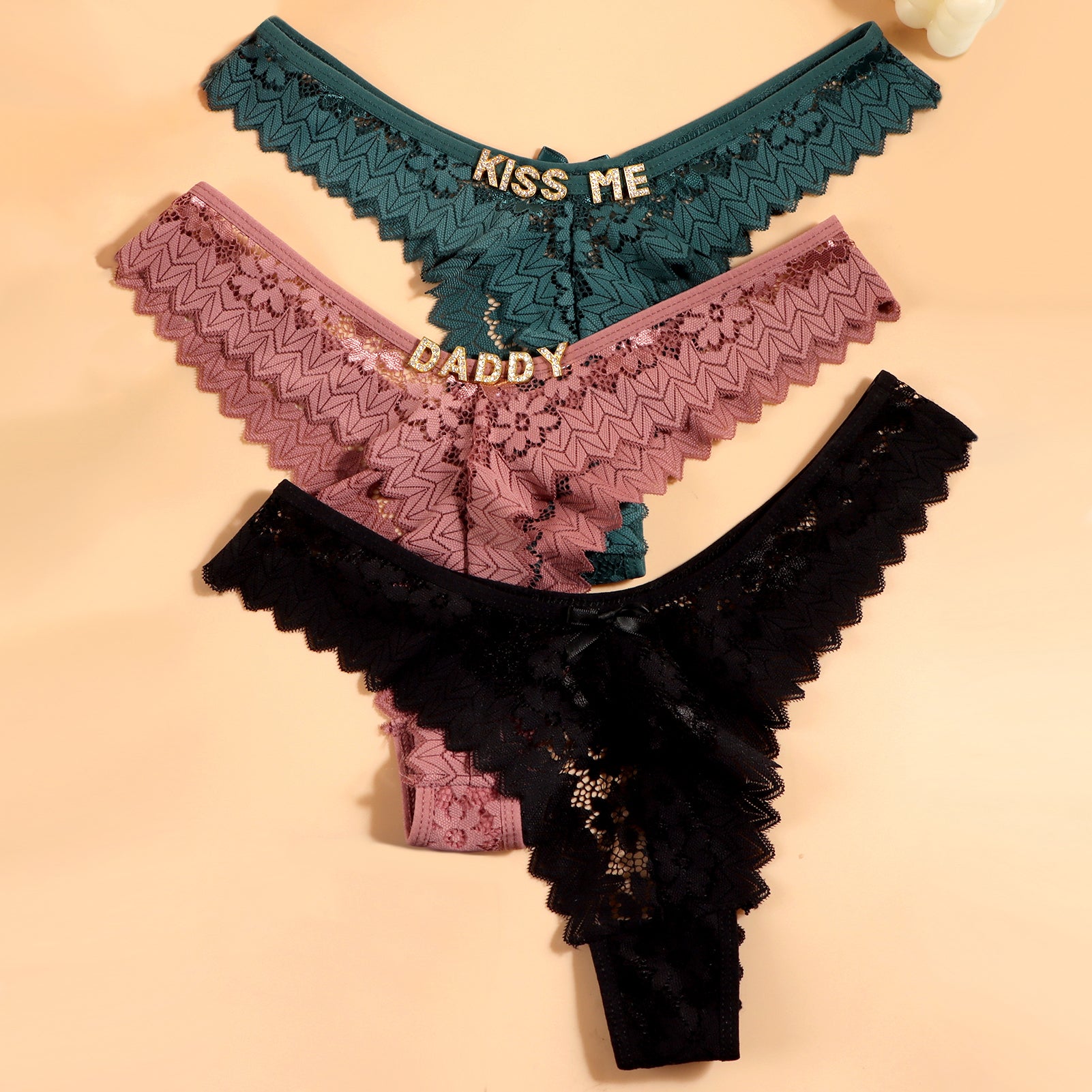 Personalized Lace Tanga