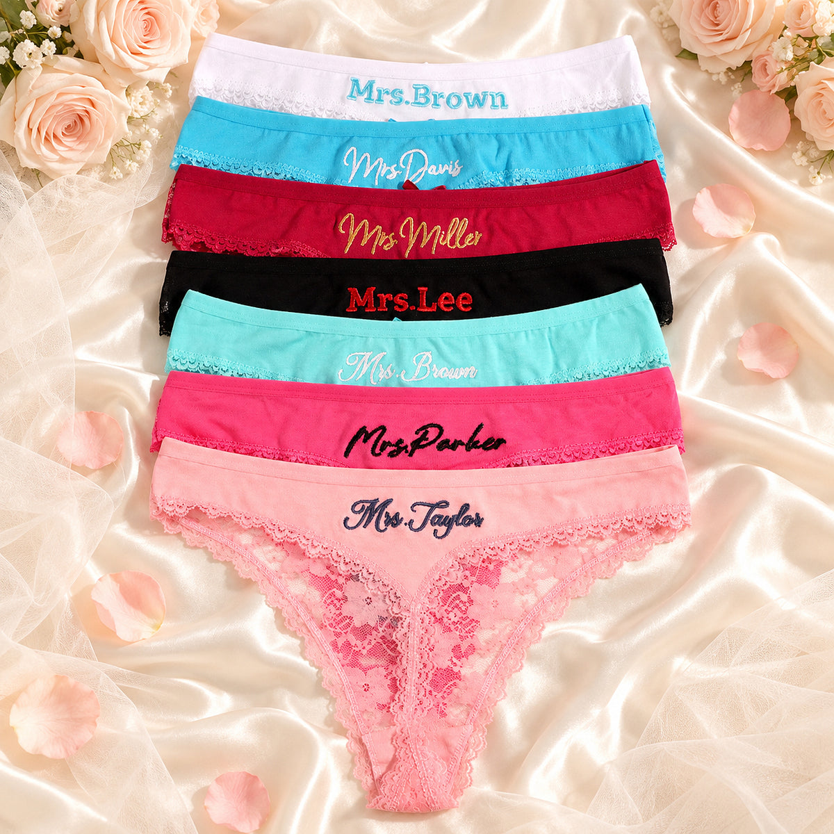 Personalized Embroidered Tanga