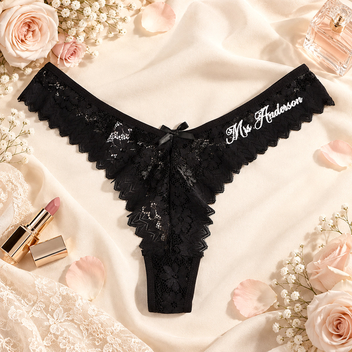 Personalized Embroidered Tanga
