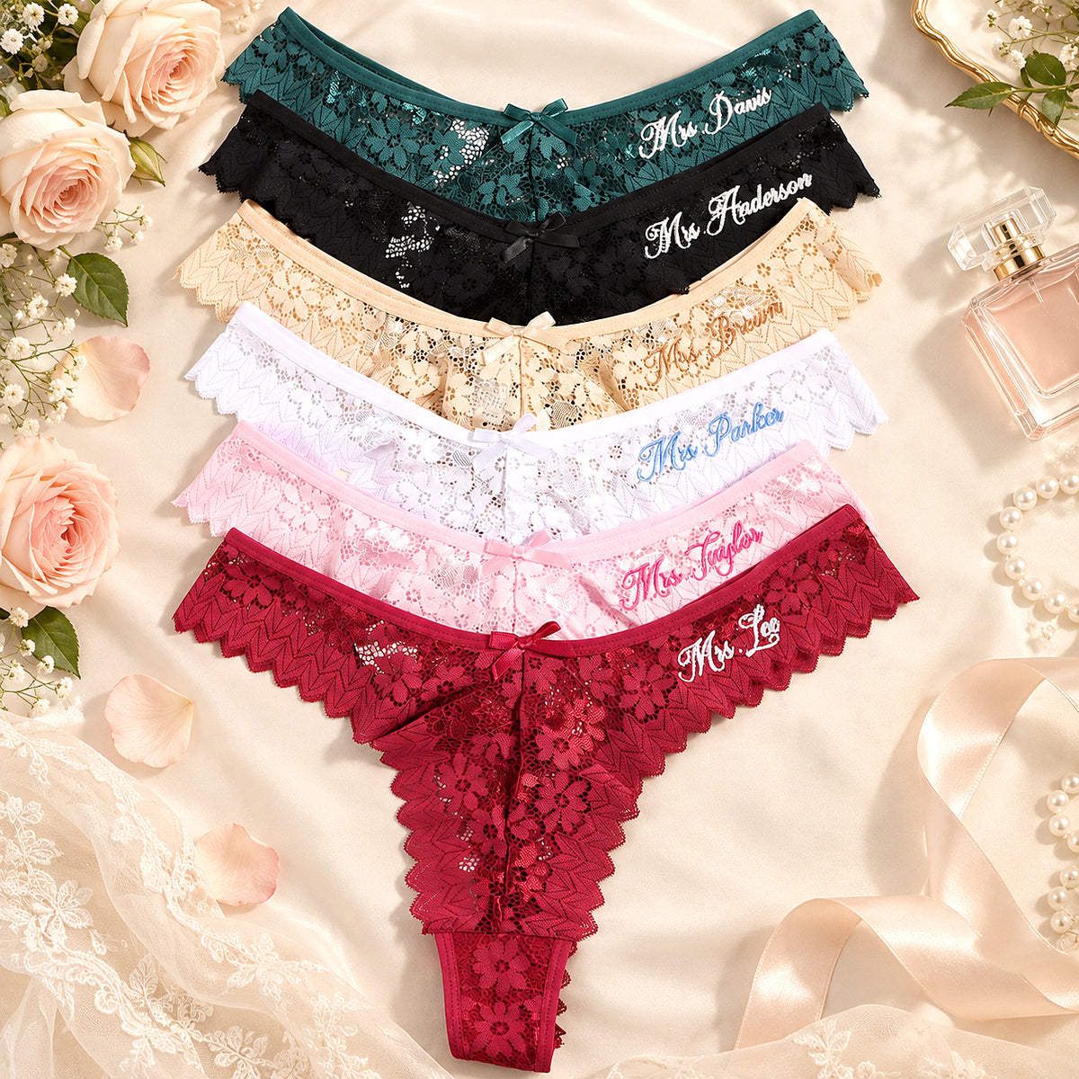 Personalized Embroidered Tanga