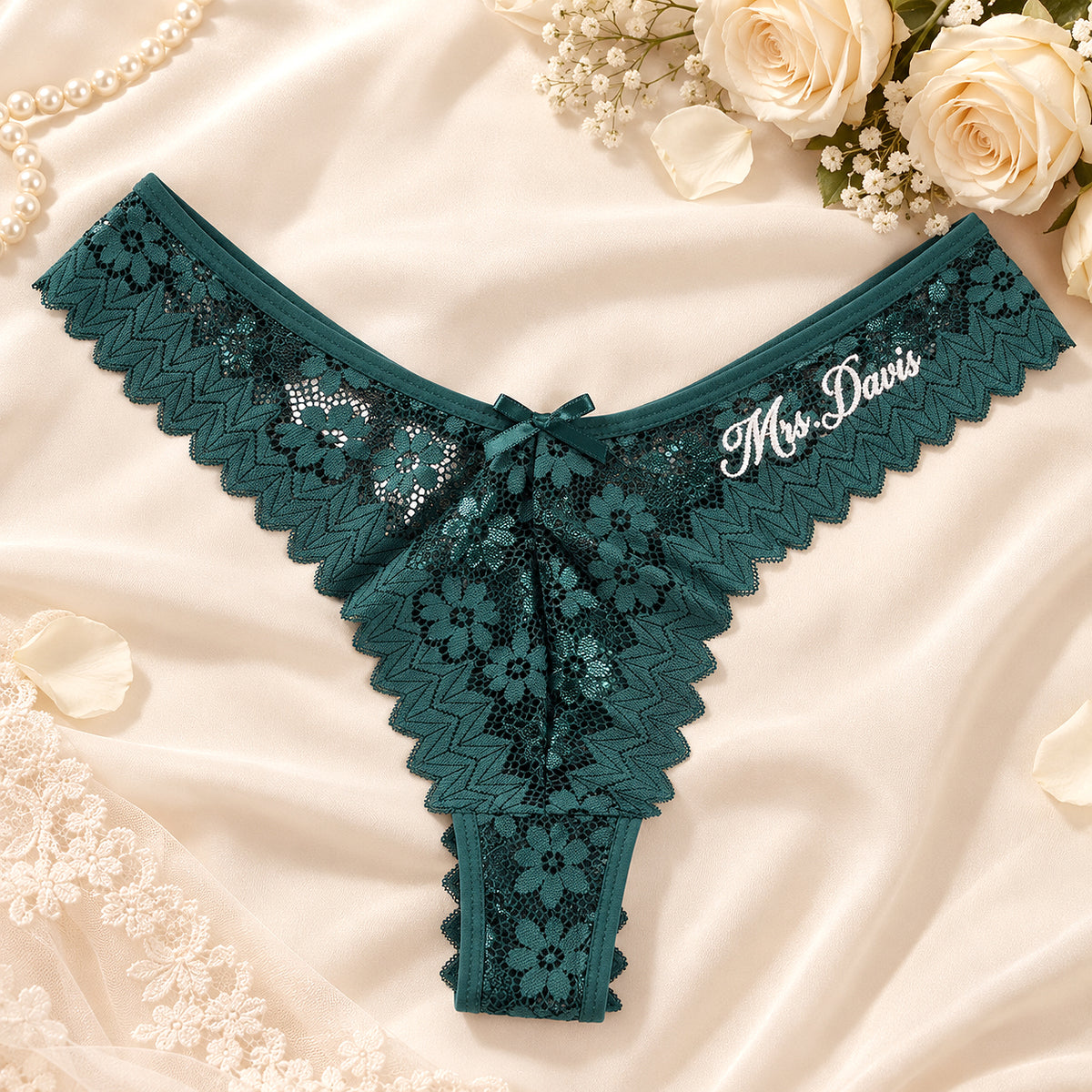 Personalized Embroidered Tanga