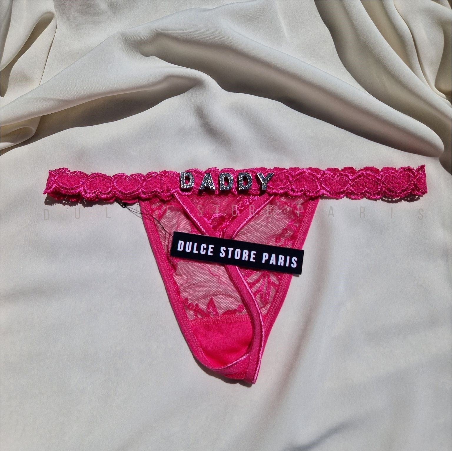 Deep Pink Custom Women's Underwear Personalized Name Ladies Bikini