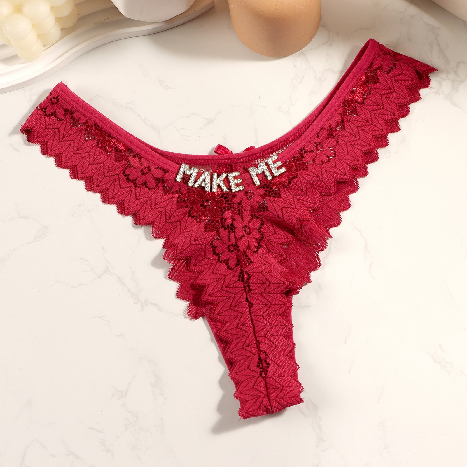 Personalized Lace Tanga