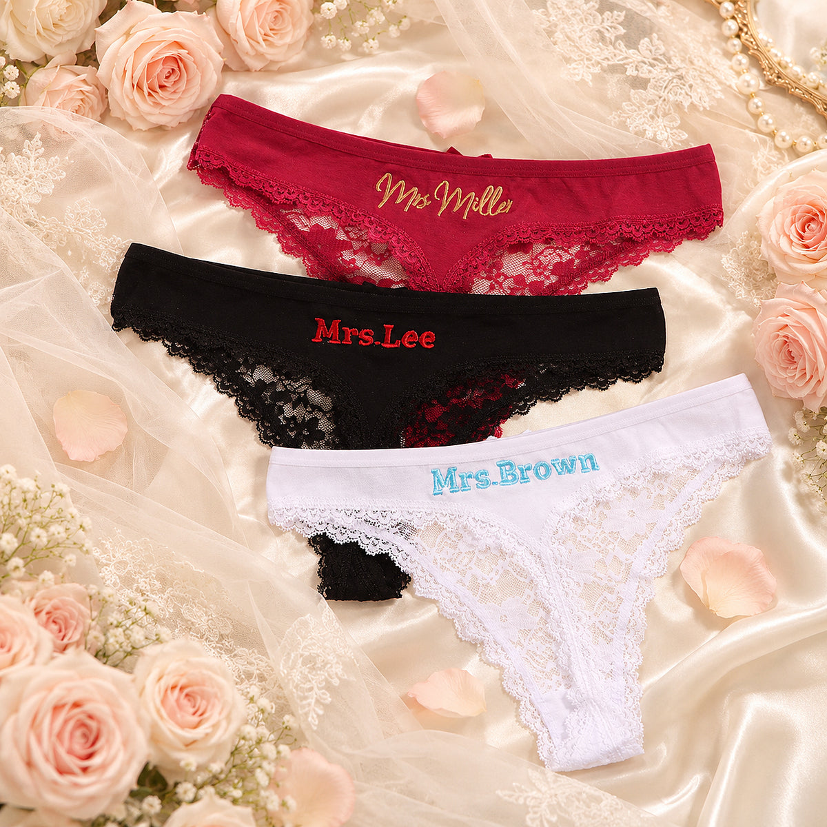 Personalized Embroidered Tanga