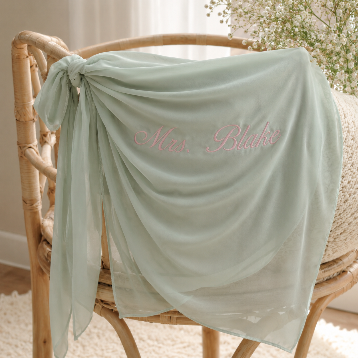 Personalized Embroidered Wraparound
