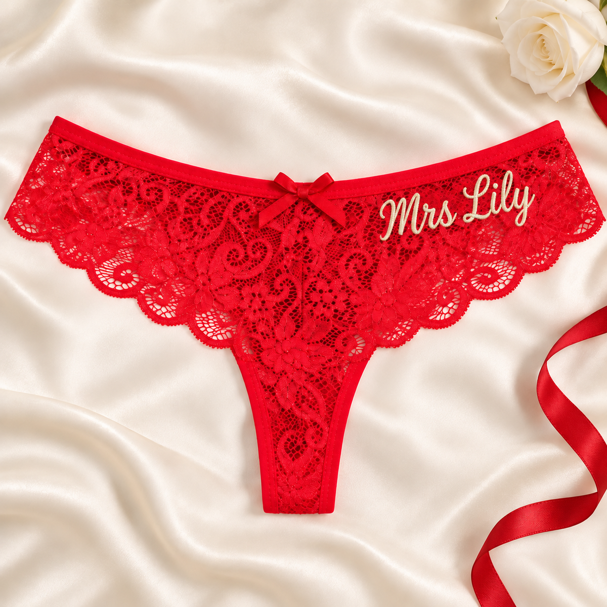 Personalized Embroidered Tanga