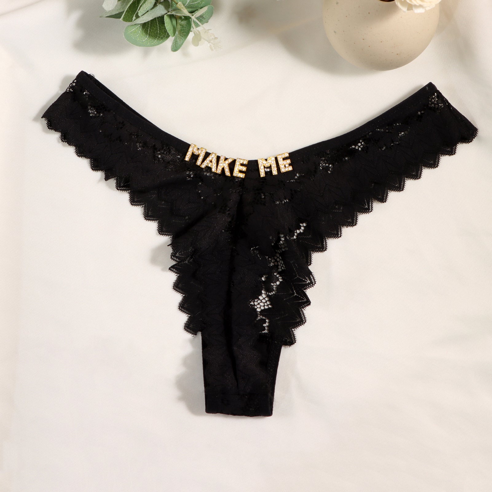Personalized Lace Tanga
