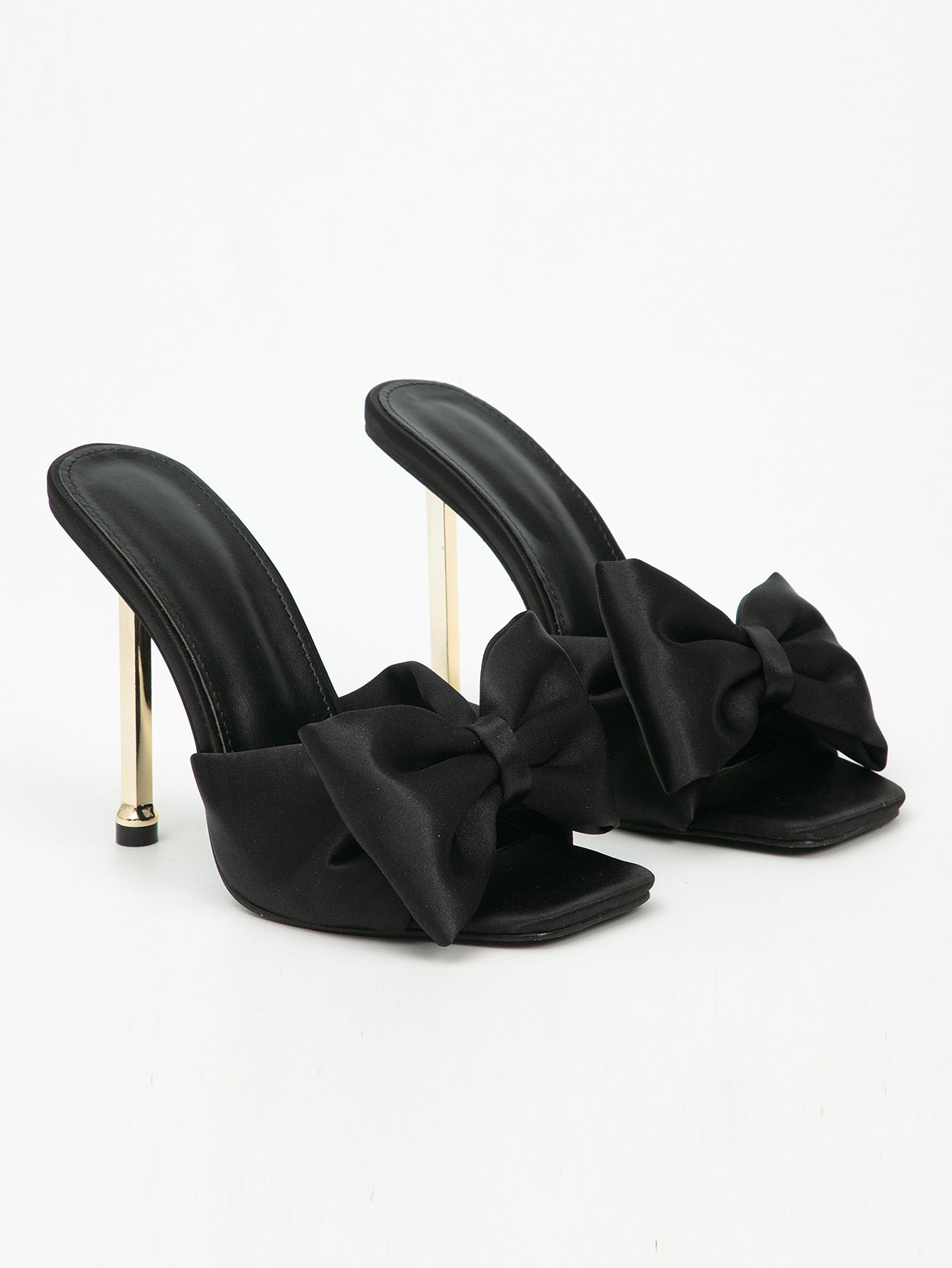 Bow Silky Heels