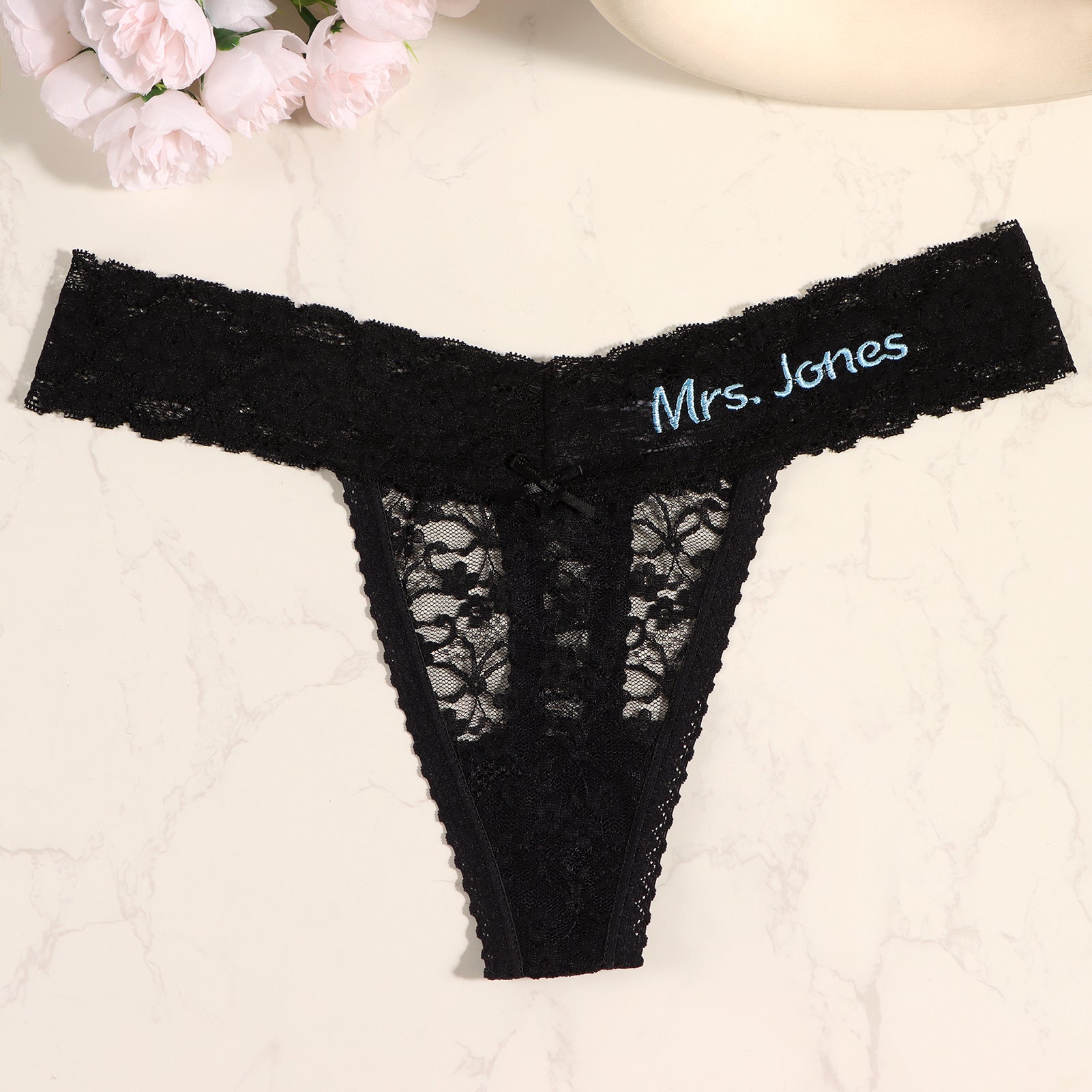 Personalized Embroidered Tanga