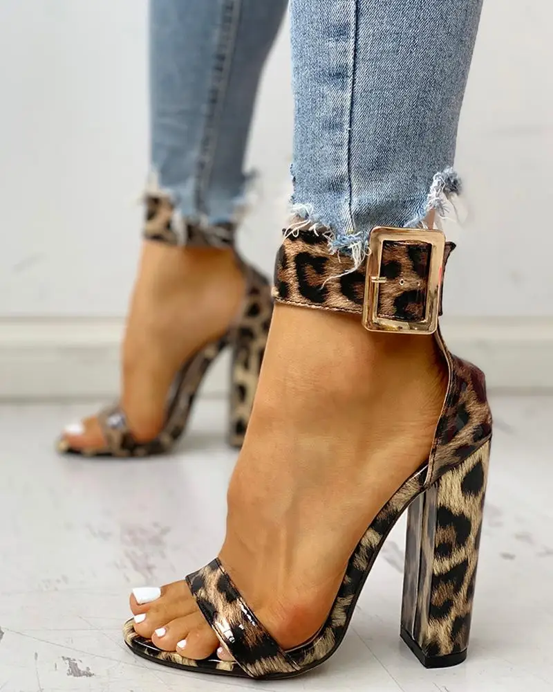 Leopard Chunky Heels