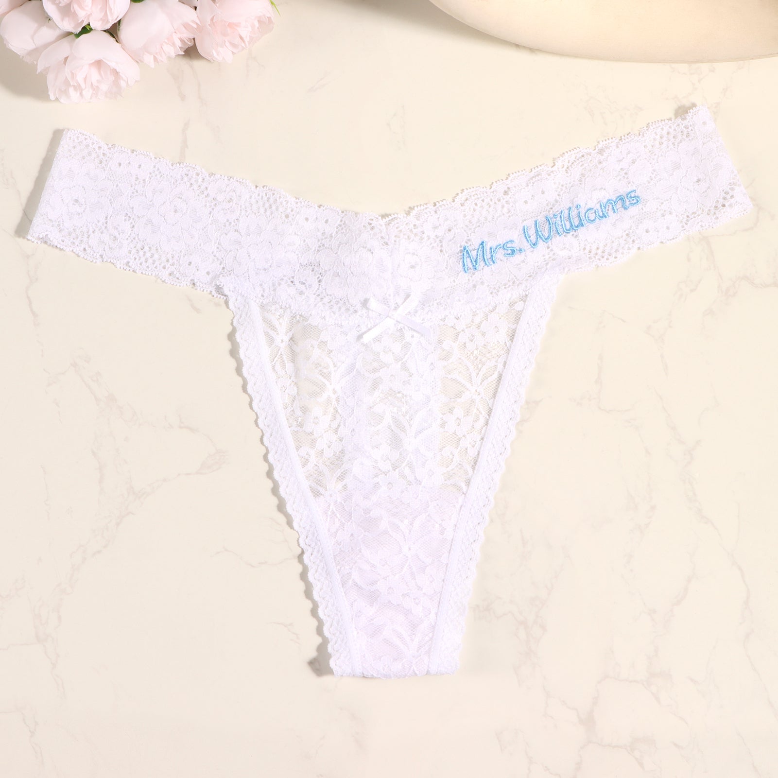 Personalized Embroidered Tanga
