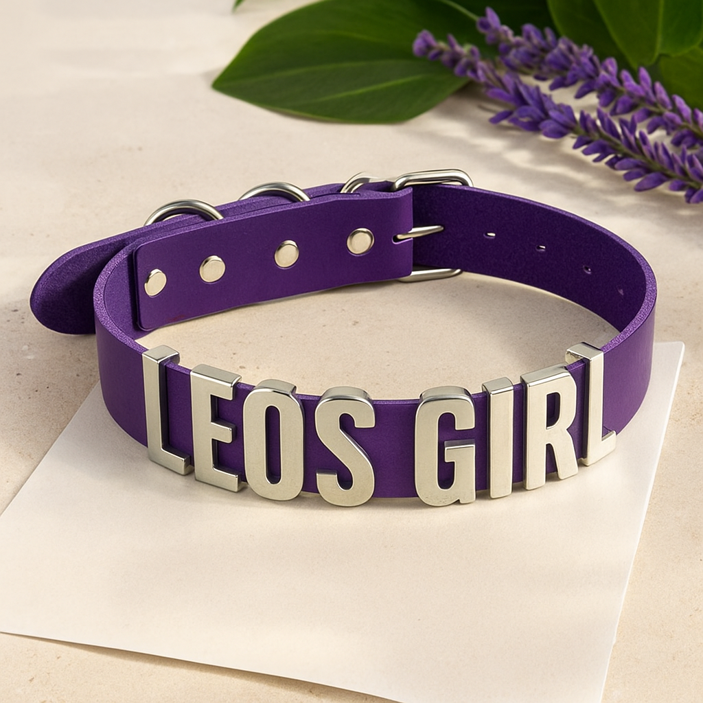 Purple Personalized XXL Hooks Choker
