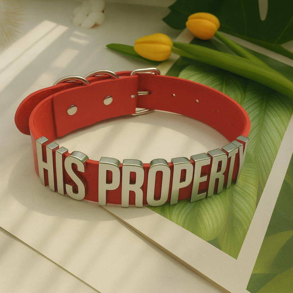 Red Personalized XXL Hooks Choker