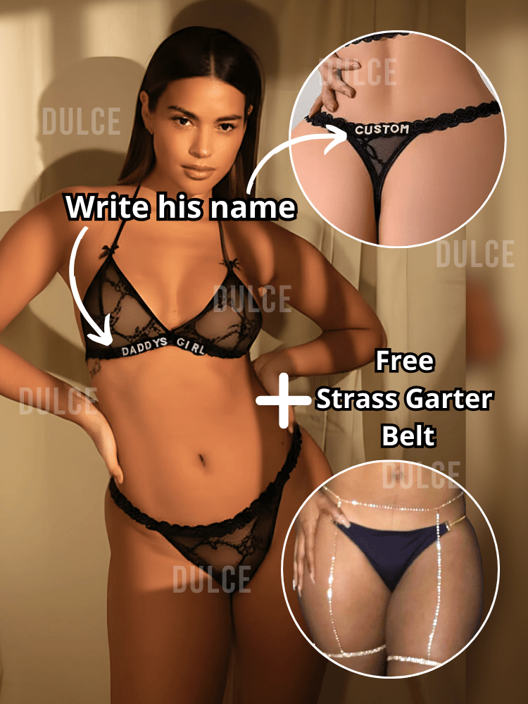 Personalized Strass Set (+ Free Strass Garter Belt)