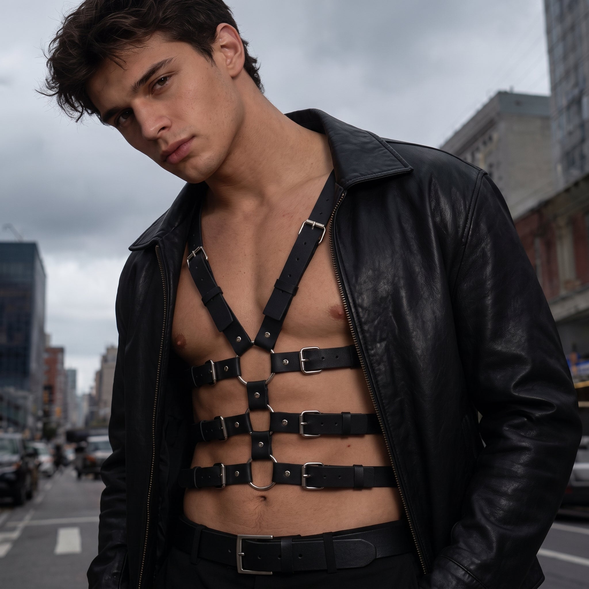 Male Multi Chest Harness
