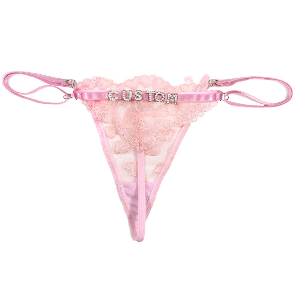 Personalized Heart Thong (Removable !)